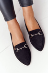 Women's Loafers Sergio Leone MK711 Suede Black