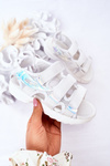 Children's Sport Velcro Sandals White Flyn