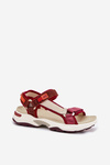 Women's Velcro Sandals D.Franklin DFSH406003 Burgundy