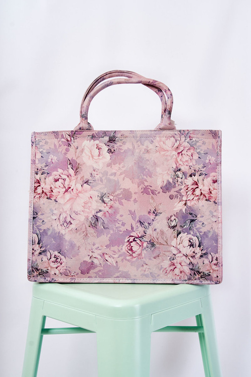 Large Classic Purse In pattern Pink-purple Micola