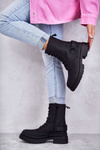 Women's Warm Boots With Zipper Black Fabiola