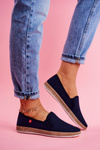 Espadryle Damskie Big Star Slip-on Granatowe FF276036