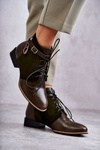 Women's Leather Boots Maciejka 5743A-09 Green