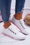 Women's Sneakers White Pink Strap Nigrid2