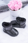 Warmed Children's Snowboots Black Scooby Boots