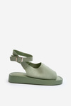 Comfortable Women's Platform Sandals Green Rubie