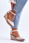 Women's Classic Wedge Sandals Beige Malani
