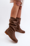 Women's Suede Boots Maciejka 05057-14 Brown