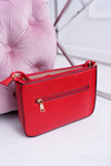 Women's Shoulder Handbag Red Gold Letter V