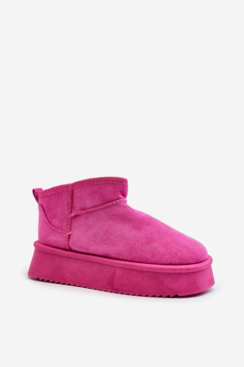 Women's Snow Boots on Thick Sole Pink Caliksa