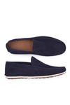 Men's GOE Navy Blue Nubuck Moccasins FF1N3059