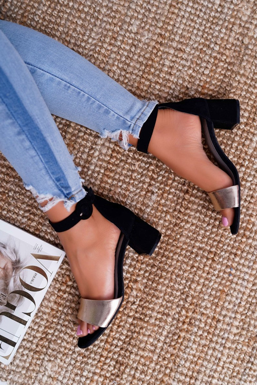 Women's Maciejka Leather Suede Sandals Black 04141-25/00-5