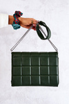 Quilted Letter Bag Green Nerissa