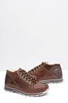 Men's Brown Warmed Trafer Half Boots