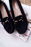 Women's Comfortable Black Sellar Moccasins