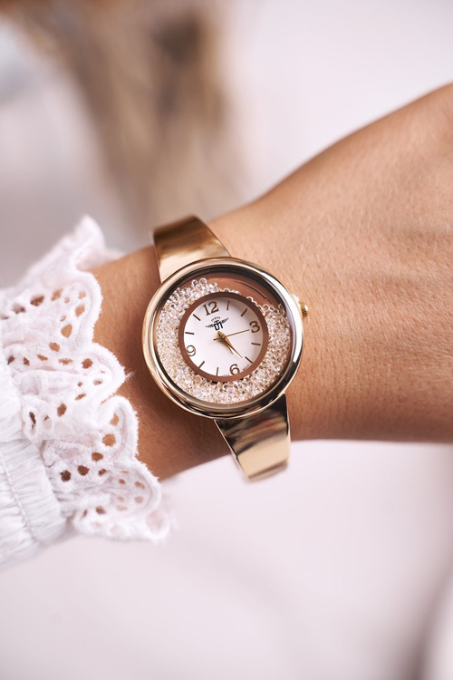 Women's Watch Michael John Gold White Turana