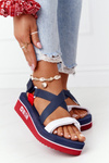 Foam Wedge Sandals Big Star HH274A084 Navy