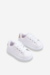 Children's Sport Shoes White and Rose Gold Glossy