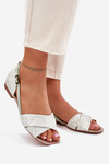 Leather Flat Sandals Maciejka 04614-46 Mint