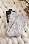 Women's Classic Cotton Socks Striped Beige-Grey