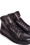 Men's sneakers leather shoes KENT black Chris