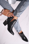 Women's Boots On Heel Black Ruben