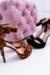 Women's Stiletto Platform Sandals Black Welbos