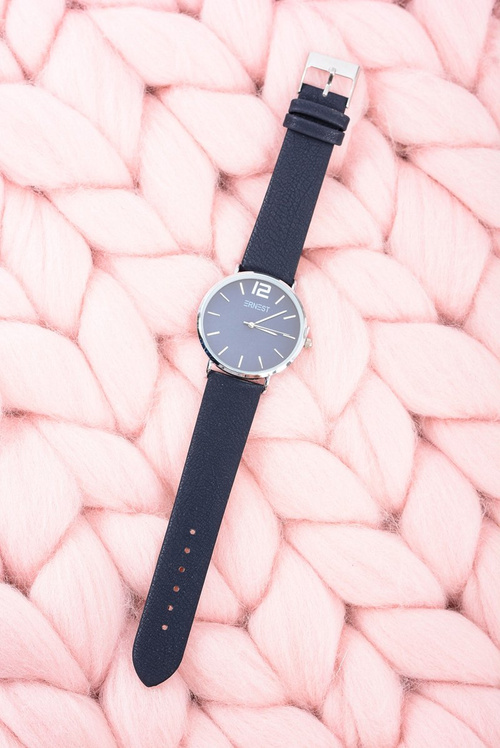 Classic Leather Navy Blue Women's Ernest Watch