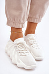 Sneakersy Damskie Wsuwane Białe Myles