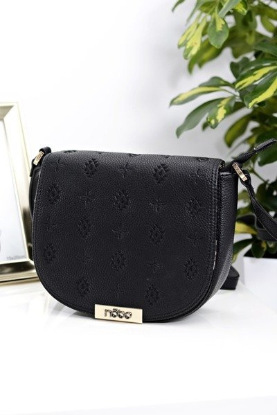 Women's Handbag Black Letter Bag Nobo