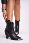 Women’s Boots Metal Toe Black Eternally
