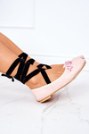 Lace-up Ballerinas Lu Boo Pink