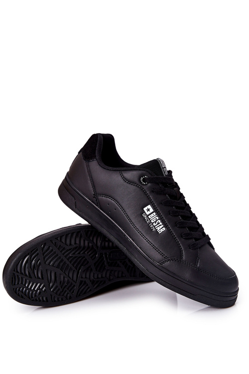 Leather Sneakers Memory Foam Big Star II174169 Black