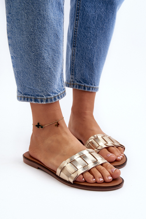 Women's Classic Flat Sandals Gold Namrita