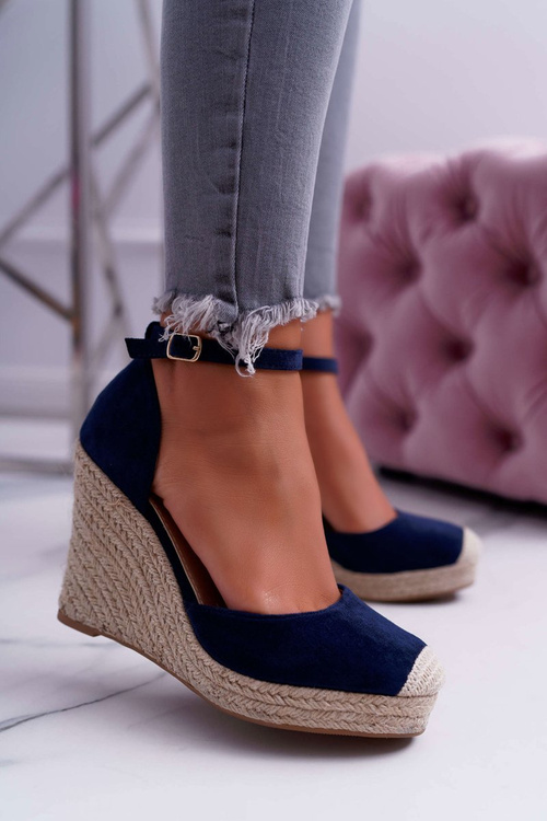 Ladies' Platform Platform Sandals Flaxen Blue Tammaris