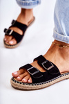 Classic Suede Women's Slippers Black Casilda