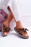 Women's Flip Flops On Cork Cocard Zirconia Leopard Astria