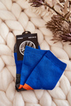 Youth High Cotton Socks Blue