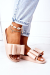 Rubber Slippers With A Bow Beige April