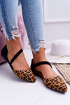 Lu Boo Baleriny W Szpic Zamsz Leopard Carana