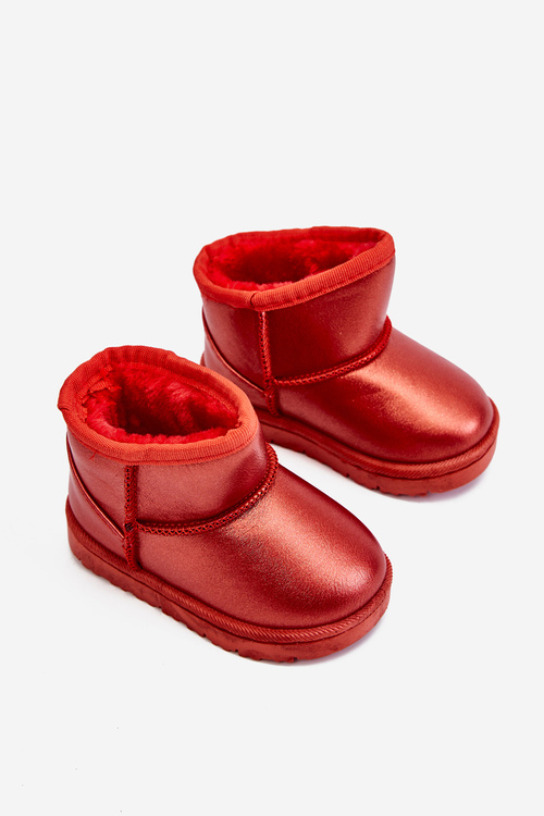 Warmed Children's Snow Boots Red Scooby