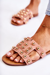 Women's Classic Slippers With Ornaments Pink Scotlyn