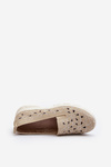Beige Women's Cut-out Shoes Emilei