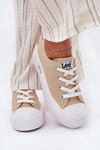 Women's Platform Sneakers Beige LEE ISLA C WOMEN LOW 50251001