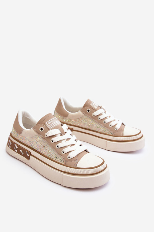 Women's Sneakers With Jets GOE LL2N4055 Beige