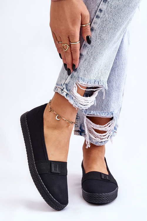 Damskie Wsuwane Tenisówki Czarne Big Star LL274200