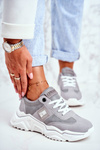 Buty Sportowe Sneakersy Big Star Szare GG274211