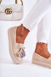 Tenisówki Trampki Damskie Slip-On Beżowe Venira