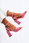 Fashionable Sandals On A Bar Fushia Salis