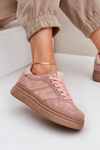 Women's Platform Sneakers Pink Lesida